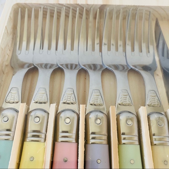 LAGUIOLE Jean Dubost Knife & Fork Set Of 12 Pc - Picture 6 of 6